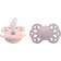Bibs Infinity Silicone Pacifier Size 1 0-6m 2-pack Blossom/Dusky Lilac