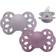 Bibs Infinity Silicone Pacifier Size 1 0-6m 2-pack Fossil Grey/Mauve