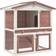 vidaXL Outdoor Rabbit Hutch 3 Doors Brown