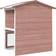 vidaXL Outdoor Rabbit Hutch 3 Doors Brown