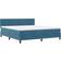 vidaXL Box Spring Dark Blue Frame Bed 180x200cm