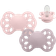 Bibs Infinity Silicone Pacifier Size 1 0-6m 2-pack Blossom/Dusky Lilac