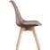 P&N Homewares Lorenzo Brown Kitchen Chair 83cm 4pcs