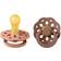 Bibs Boheme Latex Pacifier Size 1 0-6m 2-pack Peach/Woodchuck
