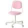 IKEA Desk Chair White/Vissle Pink