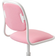 IKEA Desk Chair White/Vissle Pink
