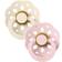 Bibs Boheme Latex Pacifier Size 1 0-6m 2-pack Ivory/Blossom