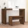 vidaXL Engineered Wood Brown Oak Dressing Table 13.8x27.6"