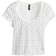 H&M Lace-Trimmed Top - White/Floral