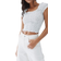 H&M Lace-Trimmed Top - White/Floral