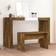 vidaXL Engineered Wood Smoked Oak Dressing Table 35x70cm