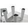 Liberty House Toys Kid's Height Adjustable Table & 2 Chairs Set Grey/White