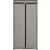 vidaXL With Zippers Grey Garderob 75x160cm 2st