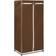 vidaXL With Zippers Brown Garderob 75x160cm 2st