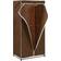 vidaXL With Zippers Brown Garderob 75x160cm 2st
