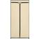 vidaXL With Zippers Cream Garderobeskab 75x160cm 2stk