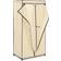 vidaXL With Zippers Cream Wardrobe 75x160cm 2pcs
