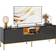 Fairmont Park Fluted Black TV Bench 140x54cm