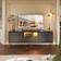 Fairmont Park Fluted Black TV Bench 140x54cm