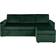 Ebuy24 Sacramento Dark Green Sofa 218cm 3 personers