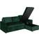 Ebuy24 Sacramento Dark Green Sofa 218cm 3 personers