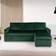 Ebuy24 Sacramento Dark Green Sofa 218cm 3 personers