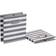 Amazon Basics Collapsible Awning Stripe White/Light Grey Storage Box 6pcs