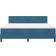 vidaXL Box Spring Dark Blue Frame Bed 180x200cm