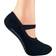 Sock Snob Sock Snob Cotton Non Slip Yoga Socks with Straps 2-pack - Black