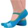 Sock Snob Cotton Non Slip Yoga Socks with Straps 2-pack - Blue
