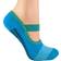 Sock Snob Cotton Non Slip Yoga Socks with Straps 2-pack - Blue