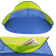 tectake Jasmin Beach Tent - Blue/Yellow