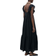 Mango Ramona Long Dress with Ruffle Neckline - Black