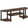 Furinno Turn-S-Tube Wide Entertainment Center Amber Pine/Black TV Bench 120x40cm
