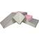 Velinda Set 4 Blocs Mousse Jeu Blanc Rose Gris