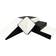 Velinda Set 4 Blocs Mousse Jeu Noir Blanc