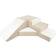 Velinda Soft Foam Play Slide Set White/Cappuccino