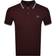 Fred Perry Twin Tipped Polo T Shirt - Burgundy