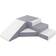 Velinda Soft Foam Play Slide Set White/Grey