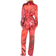 Roberto Cavalli Rose Print Shirt Jumpsuit - Red