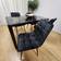 Casa Living Marble Effect Black Dining Set 70x120cm 5pcs