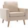 vidaXL 288696 Cream White Fåtölj 80cm