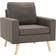 vidaXL 288701 Taupe Fåtölj 80cm
