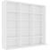 vidaXL CD Cabinet White Book Shelf 89.5cm