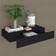 vidaXL Floating Black Wall Shelf 48cm