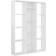 vidaXL Room Divider White High Gloss Book Shelf 140cm