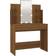 vidaXL With LED Lights Brown Oak Sminkbord 40x96cm