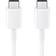 Samsung 5A 2.0 USB C - USB C M-M White 1m