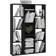 vidaXL Room Divider Black Bokhylla 140cm
