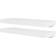 vidaXL Floating White Wall Shelf 60cm 2pcs